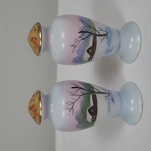 Vintage Handpainted Made in Japan Cabin Salt & Pepper shakers